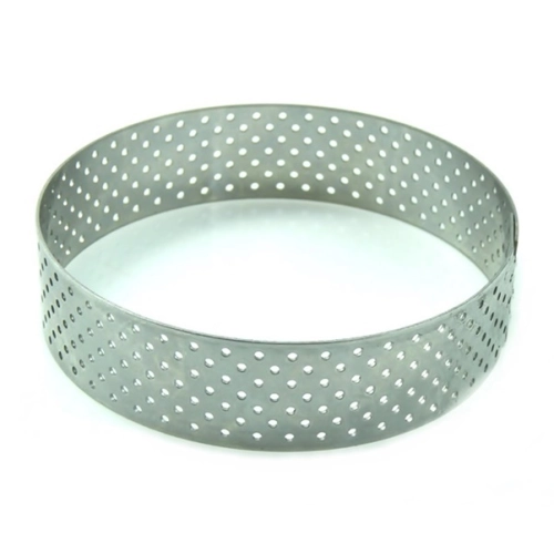 Foremka do tartaletek forma perforowana do pieczenia tarty ring rant średnica 8 cm wysokość 2 cm